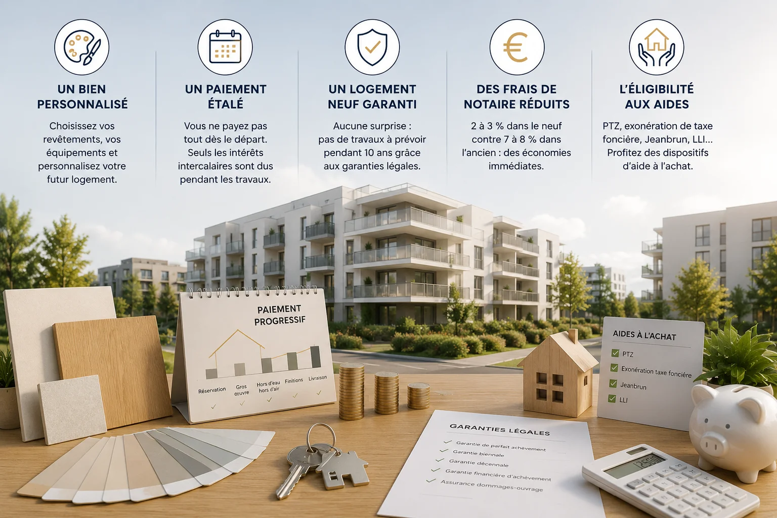 Avantages acheter un appartement neuf Groupe Confiance
