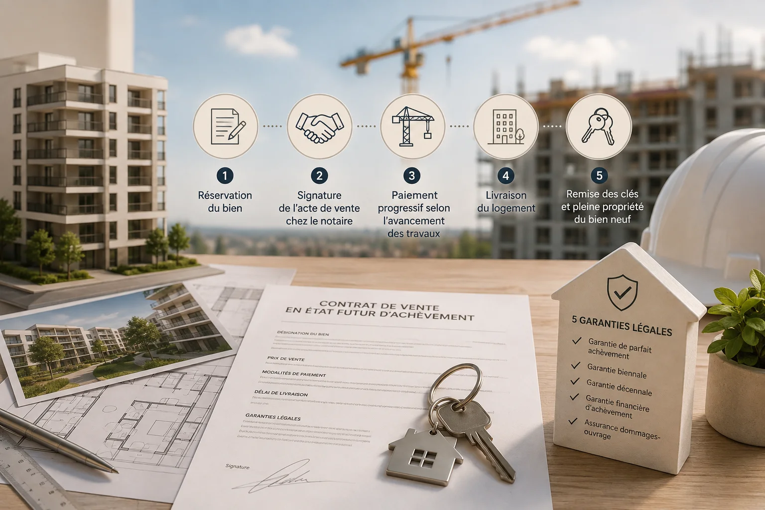 Etapes d'une vente d'un appartement dans le neuf